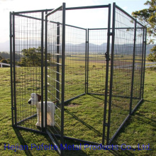 6FT Height Black Color Outdoor Dog Modular Welded Wire Kennel.
